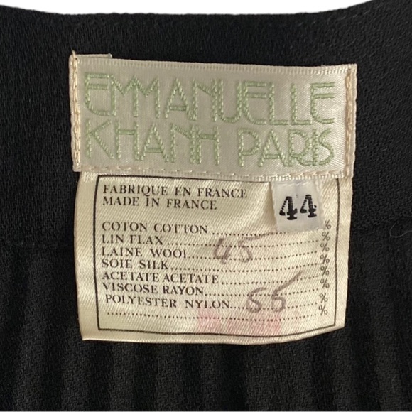 VINTAGE EMANUELLE KHANH Pleated Skirt - Picture 5 of 7